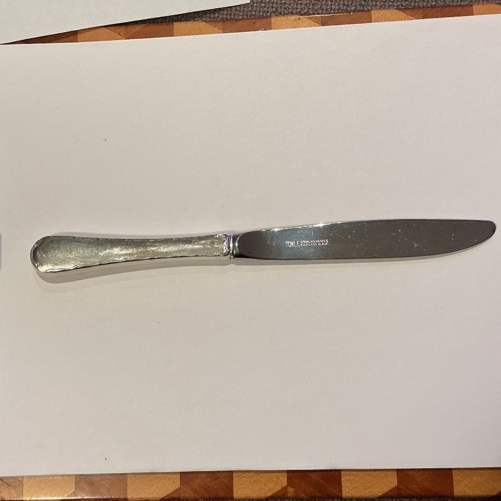 Towle Sterling Silver Dinner Knife, 8 3/4”, 2.4 ounces